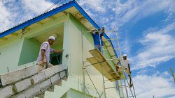 BRAGSA workers conduct repairs on the Georgetown School For Children with Special Needs.