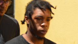 The accused, Venol Delpesche, outside the Serious Offences Court on Monday, Aug. 25, 2025. (Photo: Facebook/CIBS)