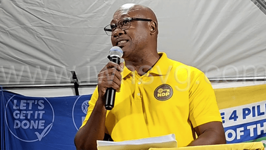 Then-Secretary General of the then-opposition New Democratic Party, former police officer Brenton Smith.