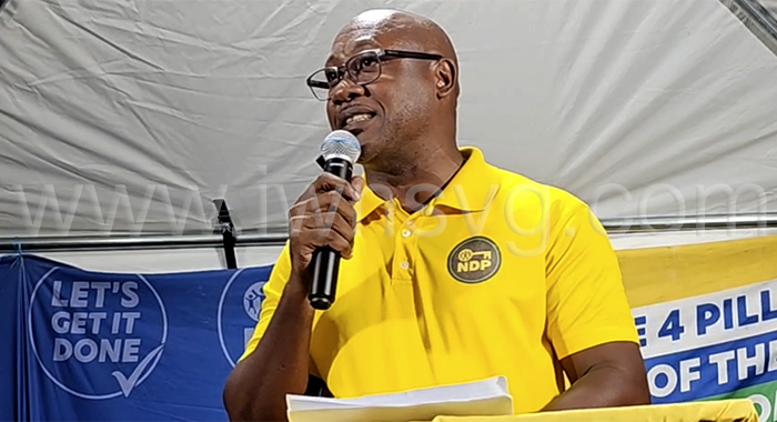 Then-Secretary General of the then-opposition New Democratic Party, former police officer Brenton Smith.