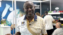 Commercial and cultural attaché at the Barbados High Commission in Ghana, C. Phil Phillips, speaking during the Fourth Intra-African Trade Fair in Algiers, Algeria. (CMC Photo)