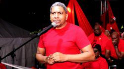 Minister of Finance, Camillo Gonsalves in an Aug. 8, 2025 photo. (/Facebook/Kingsley Roberts)