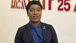 Minister for Grand Bahamas, Ginger M. Moxey, speaking to the Caribbean Media Corporation in Algiers, Algeria. (CMC Photo)