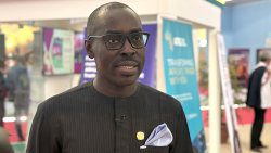 Head of the Caribbean branch of the Africa Export-Import Bank (Afreximbank), Okechukwu Ihejirika, speaking to CMC at the IATF2025 in Algiers, Algeria, on Sunday, Sept. 8, 2025. (CMC Photo)
