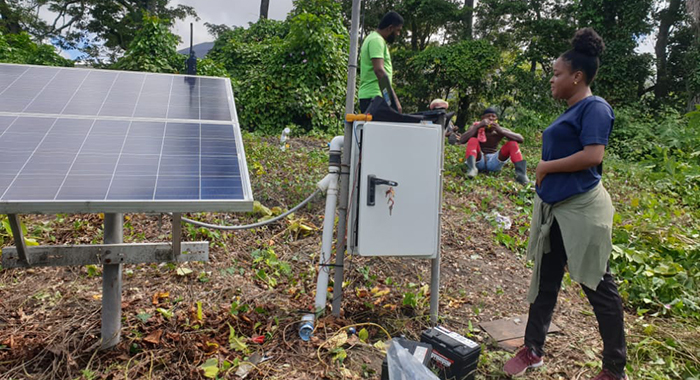 Volcano monitoring equipment stolen 2 Photo of the seismic station with panels taken on last visit copy