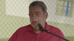 Prime Minister Ralph Gonsalves on Aug. 28, 2025.