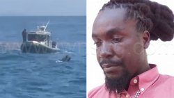 The Coast Guard arrives after Gabriel “Web” Smart rescued the teen on Sunday, Sept. 21, 2025.