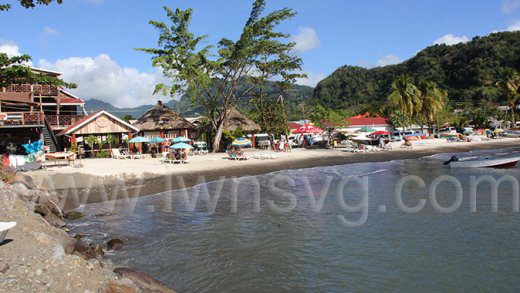 Vending on Buccament Bay on Feb. 7, 2025.