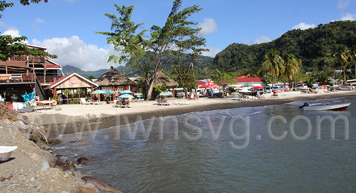 Vending on Buccament Bay on Feb. 7, 2025.