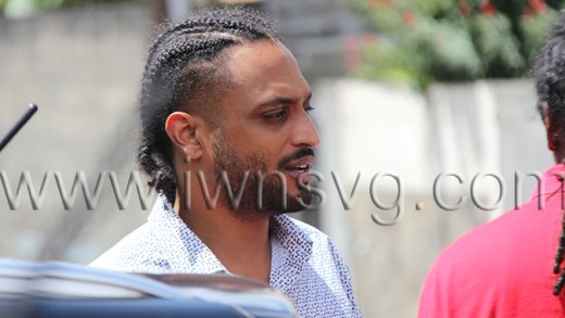 The defendant, Esworth Lewis outside the Kingstown Magistrate's Court on Thursday, Oct. 16, 2024 after securing bail.