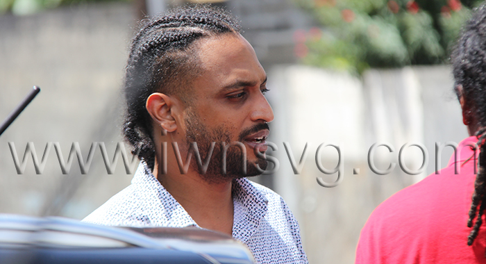 The defendant, Esworth Lewis outside the Kingstown Magistrate's Court on Thursday, Oct. 16, 2024 after securing bail.