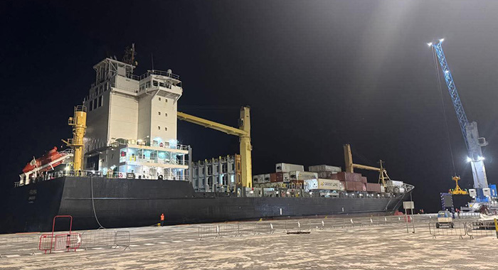 First ship calls at new Kingstown Port shortly after opening