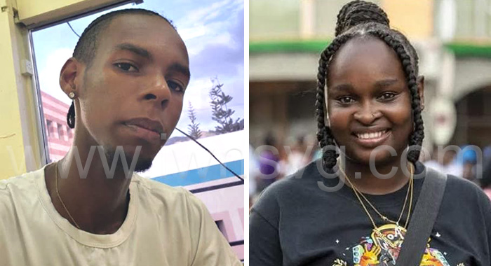 The deceased, Kamalo Glasgow, right, and  Cassique Richards.