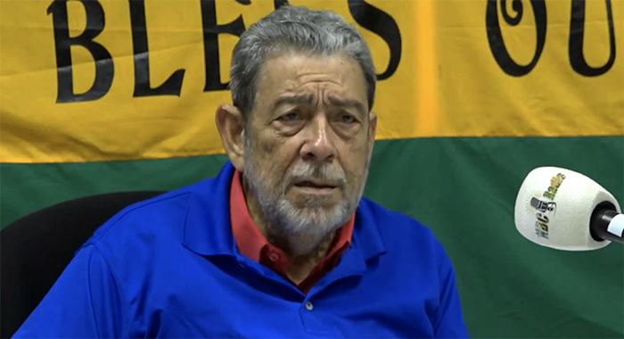 Prime Minister Ralph Gonsalves speaking on NBC Radio on Wednesday, Oct. 8, 2025.