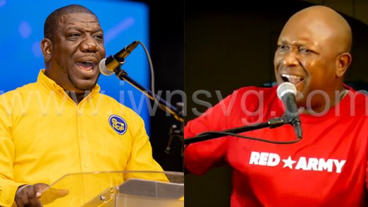 South Central Windward candidates, Israel Bruce, left, and Sabtoto Caesar.