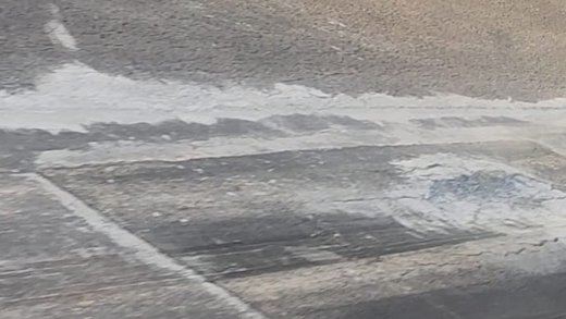 The management of Argyle International Airport has been patching some sections of the asphalt runway with concrete. 