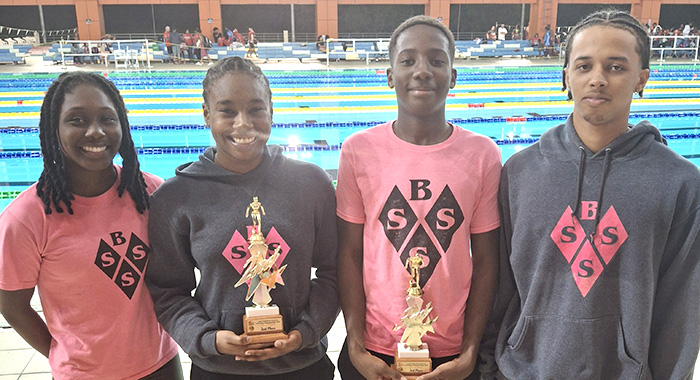 From left: Eltonique Leonard, Kennice Greene, Kione Deshong and Matthew Ballah.