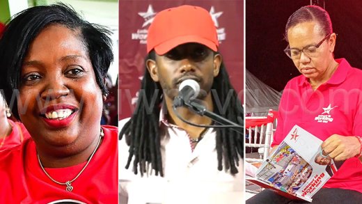 From left: Chevonne Stewart, Shevrell "Candyman" McMillan and Grace Walters.