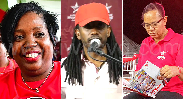From left: Chevonne Stewart, Shevrell "Candyman" McMillan and Grace Walters.