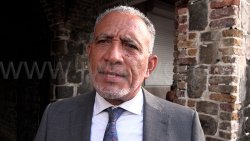 Prime Minister Godwin Friday speaking to iWitness News in Kingstown on Friday, Dec. 19, 2025. 