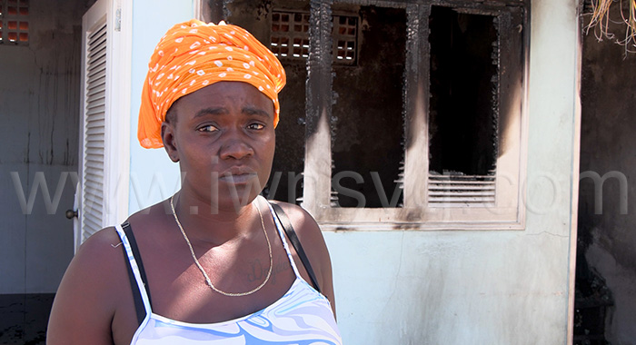Latoya Butcher of Vermont operates a shop in Buccament Bay whose contents were destroyed by fire on Friday, Dec. 5, 2025. 