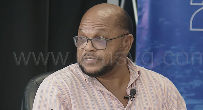 Former NDP chairman, Linton Lewis speaking on the election panel on state media on Nov. 27, 2025.