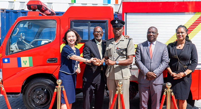 Taiwan donates fire truck, rice, charitable items to SVG