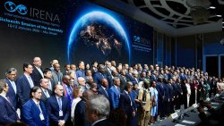 Delegates at the opening of the 16th session of the International Renewable Energy Agency Assembly.
