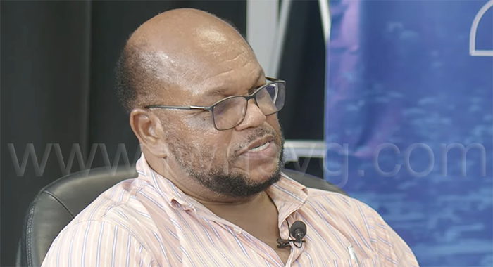Former NDP chairman, Linton Lewis speaking on the election panel on state media on Nov. 27, 2025.