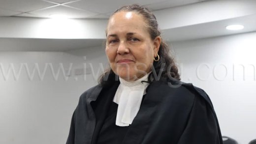Attorney General Louise Mitchell at the High Court in Kingstown on Monday, Jan. 12, 2026.