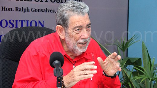 Opposition Leader Ralph Gonsalves in a Jan. 5, 2026, photo.
