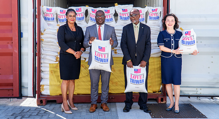 Taiwan donates fire truck, rice, charitable items to SVG 3 Rice