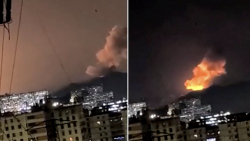 Smoke billows in Caracas, the capital of Venezuela, after the United States invaded the South American country on Saturday, 3 January, 2026.