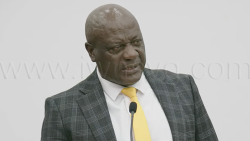 Minister of Housing, Land Management, Urban Development, and Informal Settlement Upgrading, in a Feb. 12, 2026, photo.