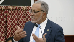Prime Minister and Minister of Finance, Godwin Friday presenting the Budget Address to Parliament on Monday, Feb. 9, 2026. 