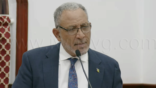 Prime Minister Godwin Friday as he wrapped up the Budget Debate on Friday, Feb. 13, 2026. 