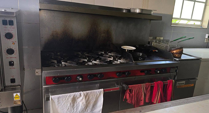 A stove at the Official Residence of the Prime Minister. 