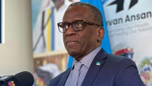 Prime Minister of St. Lucia, Phillip J. Pierre. 