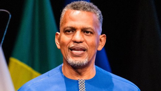 Daniel M. Best, president of the Caribbean Development Bank, delivers remarks at the bank's annual news conference in Bridgetown, Barbados, on Tuesday, March 3, 2026.