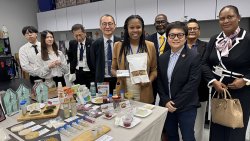 Members of the Vincentian delegation at National Yilan University on Friday, March 20, 2026.