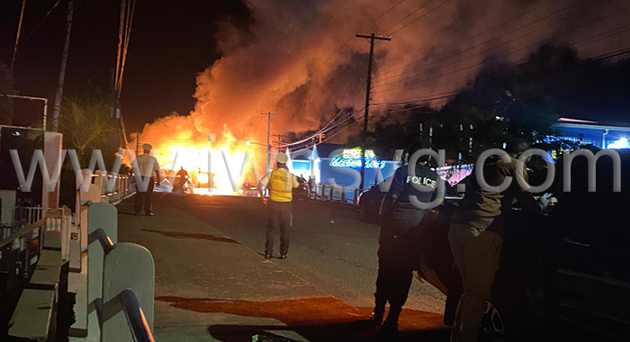 Fire in Calliaqua