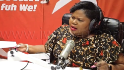 Senator Keisal Peters speaking on Star Radio on Tuesday, March 17, 2026.