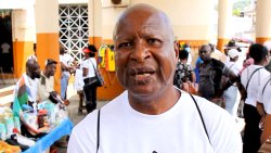 President of the SVG Teachers' Union, Oswald Robinson in an August 2022 photo.