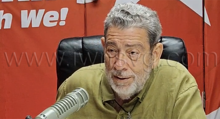 Opposition Leader Ralph Gonsalves speaking on Star Radio on Monday, March 16, 2026.
