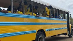 Vincy Heat team bus
