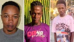 Murder victims. From left: Enrique John, 29, Raheem Guy, 19, and Perrance Matthews, 19, all of Layou. 