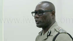 Commissioner of Police, Enville Williams, speaking at a press conference in Kingstown on Wednesday, April 1, 2026.