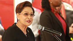 Prime Minister of Trinidad and Tobago, Kamla Persad-Bissessar.