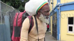 The defendant, Kelroy Edwards outside the Serious Offences Court in Kingstown on Monday, April 27, 2026. 