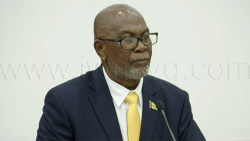 Acting Prime Minister and Minister of National Security, St. Clair Leacock, in an April 21, 2026 photo.  